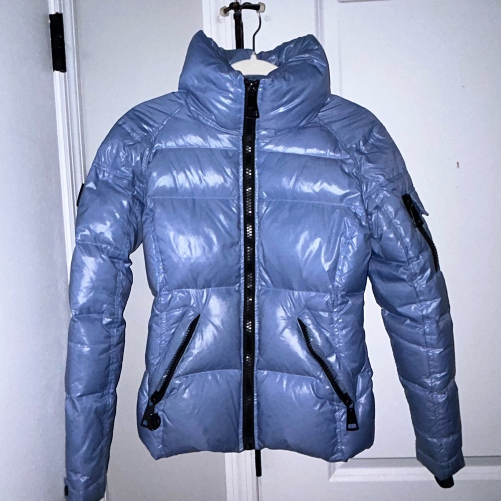 women’s light blue SAM. Coat